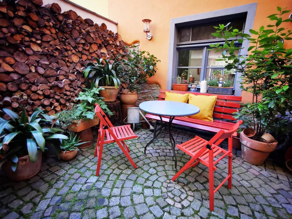 Charmantes Apartment Siebenschlaefer - Ferienwohnung Cafe 7 Weida Eksteriør billede